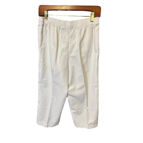 Studio Works Petite White Elastic Waist Cargo Pants Sz 4P - Picture 2 of 7